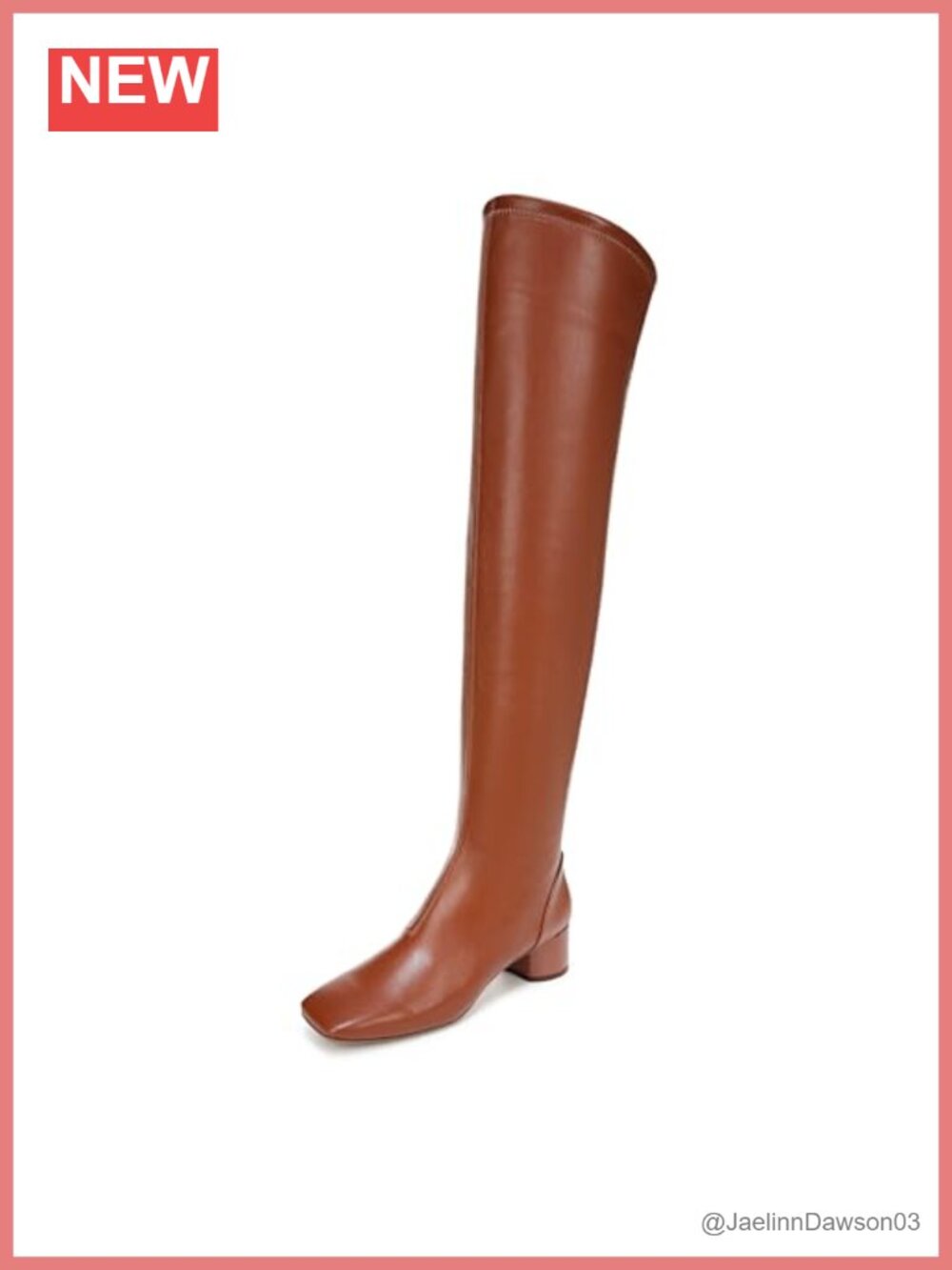 Franco Sarto Women's Novara Square Toe Over the Knee Boot PU Leather